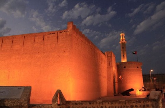 Dubai fort and mosque