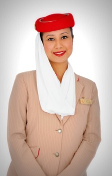 Emirates flight to India: Flight stewardess