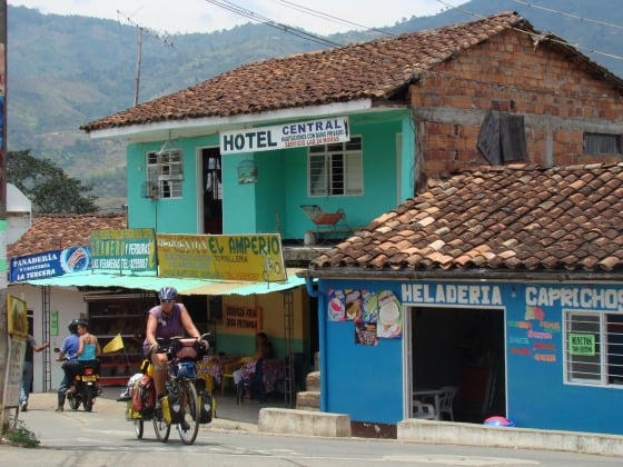 The Family on Bikes in Colombia.