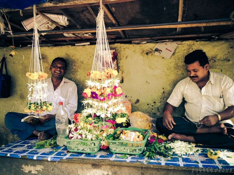 Flower Market, Mumbai, India, local tour, photography Andrew Adams.