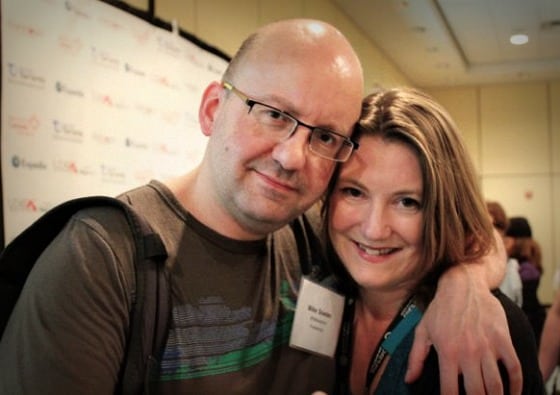 Mike Snowden and me "nestling" at TBEX Toronto