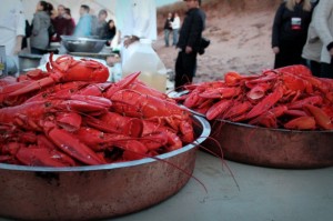 lobster dinner on Prince Edward Island