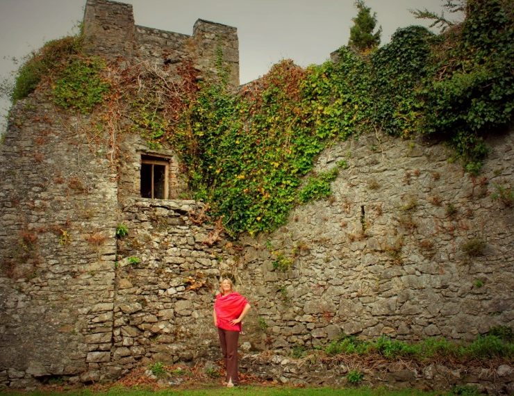 Me at Blackwater Castle in my ancestral village, Cork, Ireland for The Gathering