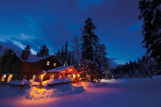 Chalet in the mountains, Banff.