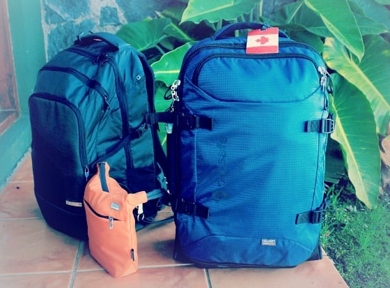 My PacSafe carryon trio in Costa Rica