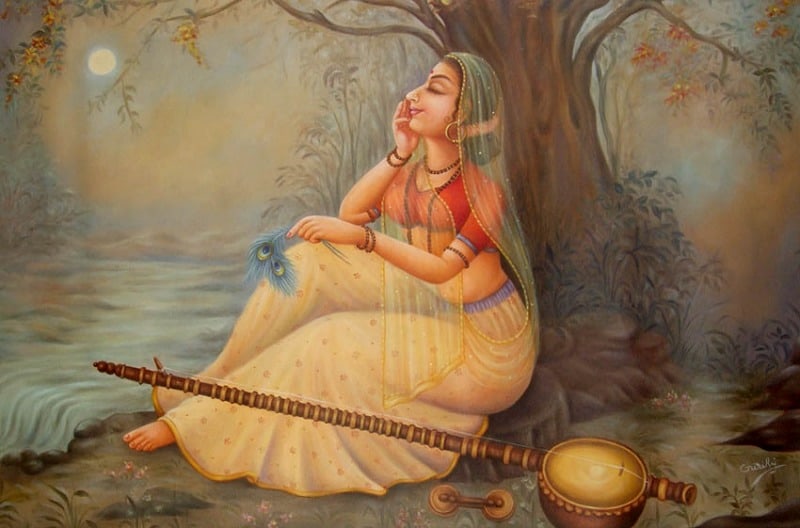 Shree Meerabai Krishna Painting by Monika Sharma  Pixels