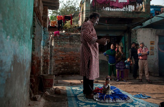 Kathputli Colony, magician's ghetto, Delhi, India