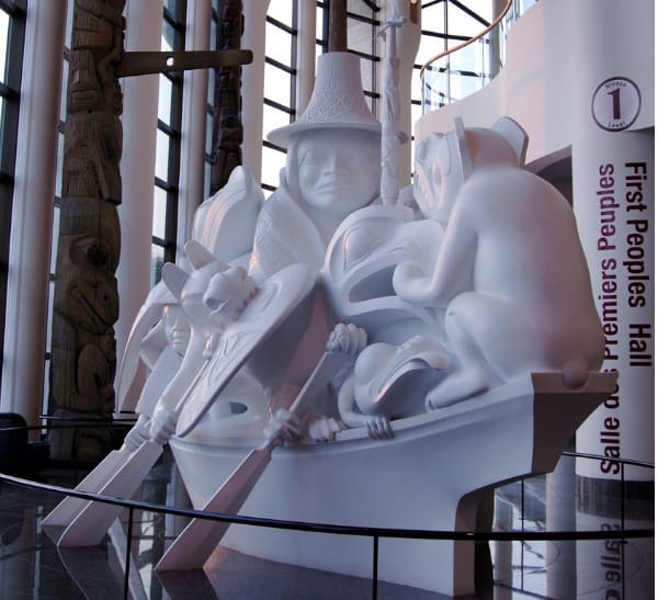 Totem poles, Canadian Museum of History, Ottawa, Quebec, Canada