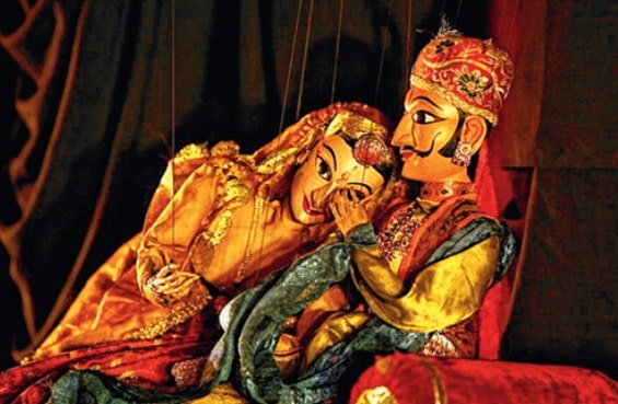 Rajasthani puppets made by Puran Bhatt, Delhi, India
