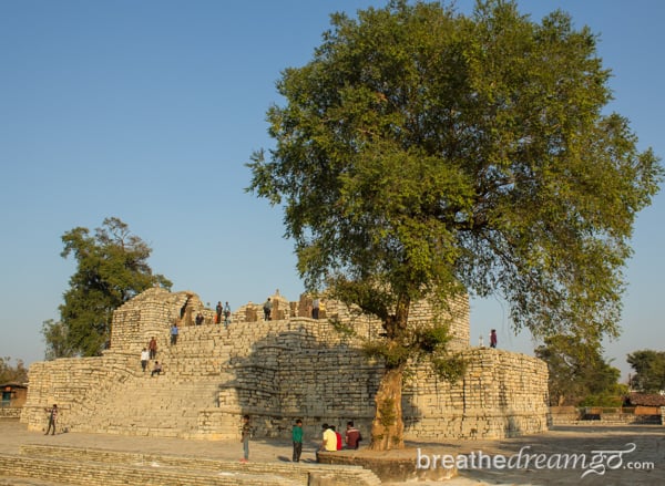 Ruins of an ancient temple in Sirpur, Chhattisgarh.