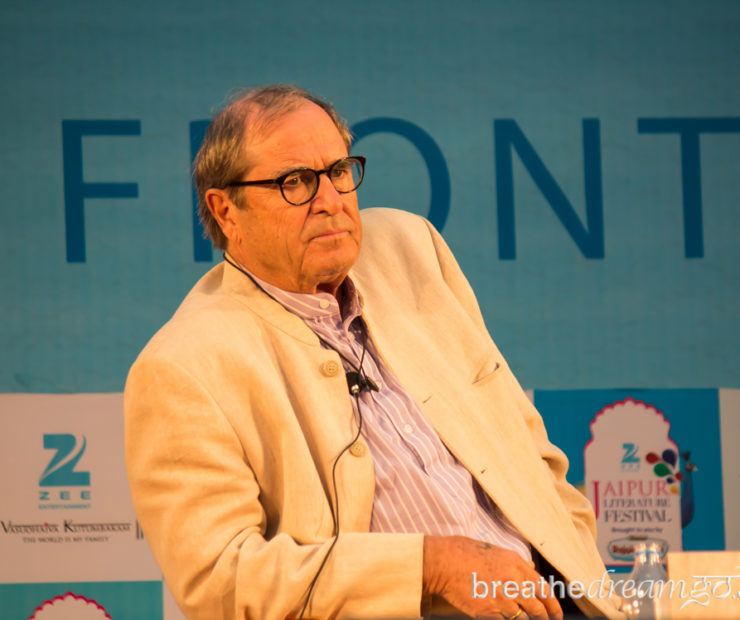 Chasing Paul Theroux at the Jaipur Literature Festival in India