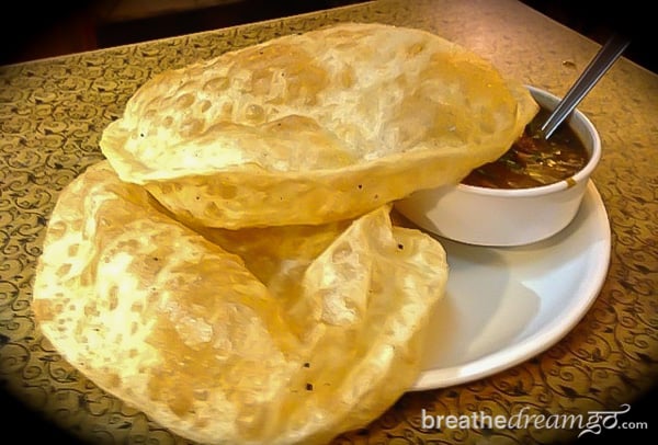 Chole Bhatura is one of Delhi's most famous foods