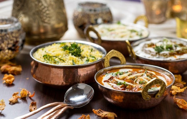 Delhi, India, food, Paratha, dal, rice