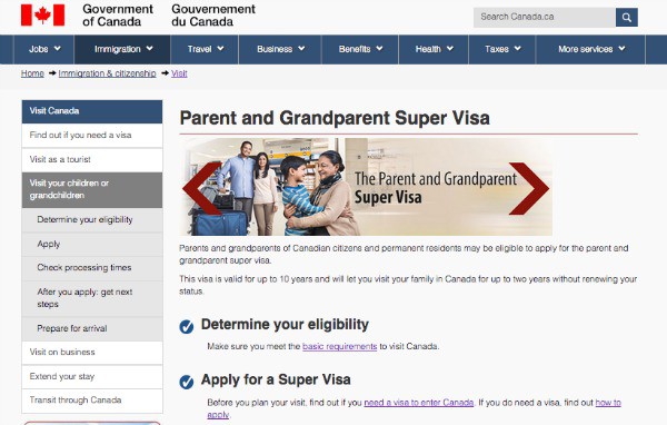 Canada, Visa, Super Visa