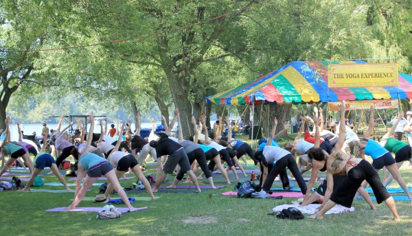 Yoga Meltdown at the Festival of India, Toronto, yoga