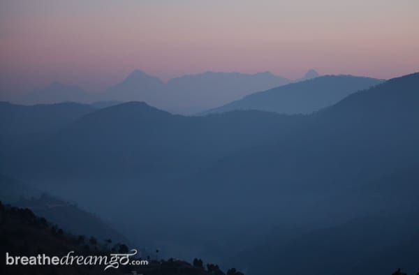 Himalayas, Junoon in the hills, sunrise, Kumaon, India, photograph 