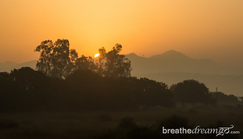 Rishikesh, Aurovalley, ashram, sunrise, sunset