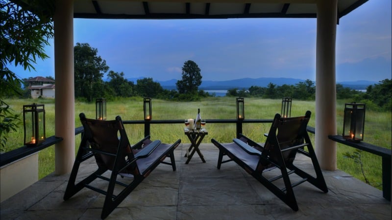 The view from a room at Denwa tiger tour, India tour, national parks in India
