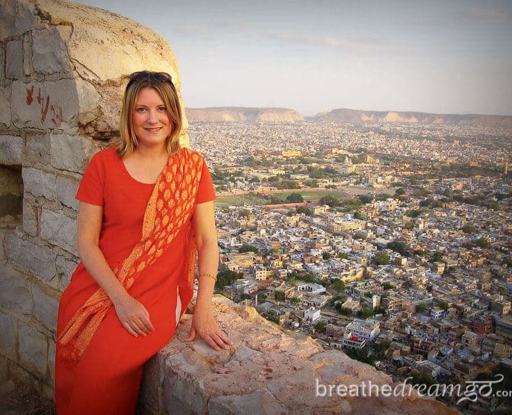 Mariellen Ward at Tiger Fort, Jaipur India