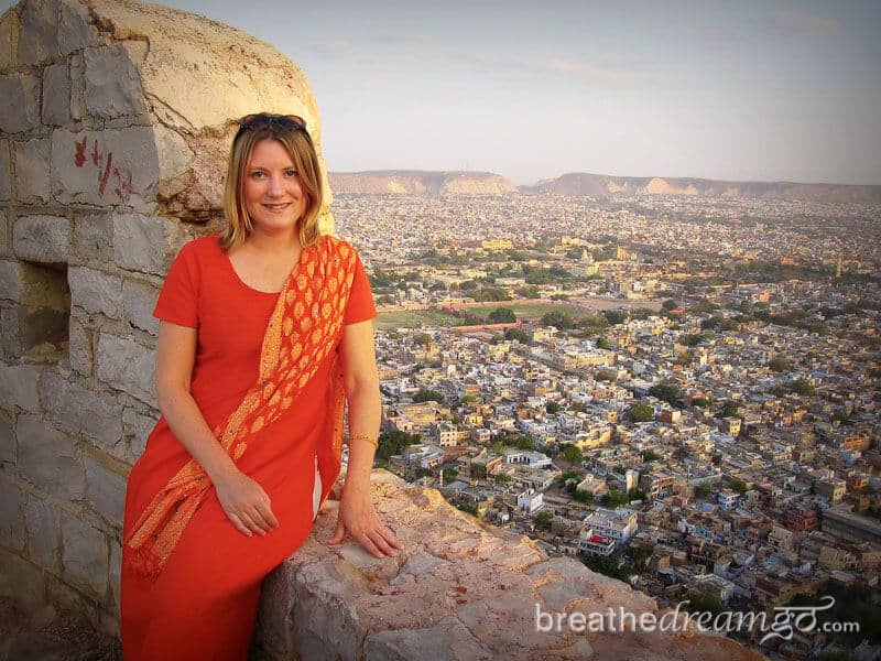 Mariellen Ward at Tiger Fort, Jaipur India