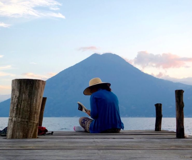Travel writer Shivya Nath, Lake Atitlan, Guatemala