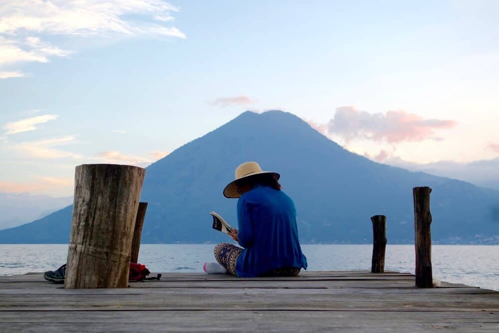 Travel writer Shivya Nath, Lake Atitlan, Guatemala