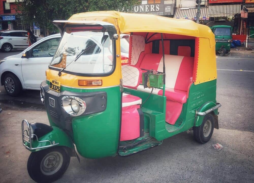 Indian autorickshaw in Delhi