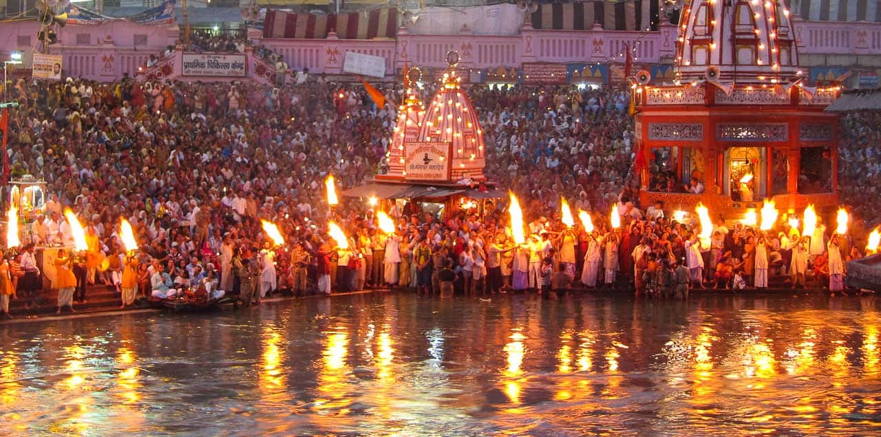 Kumbh Mela aarti in Haridwar