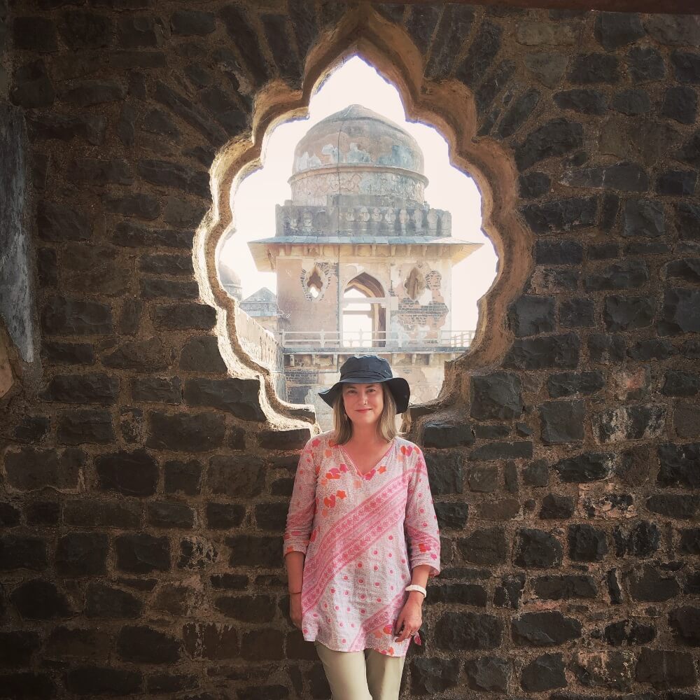 At Mandu, Madhya Pradesh, the largest fort in India