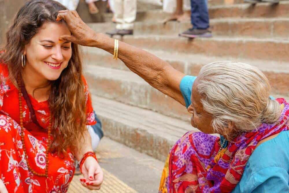 Gloria on a transformational trip to India