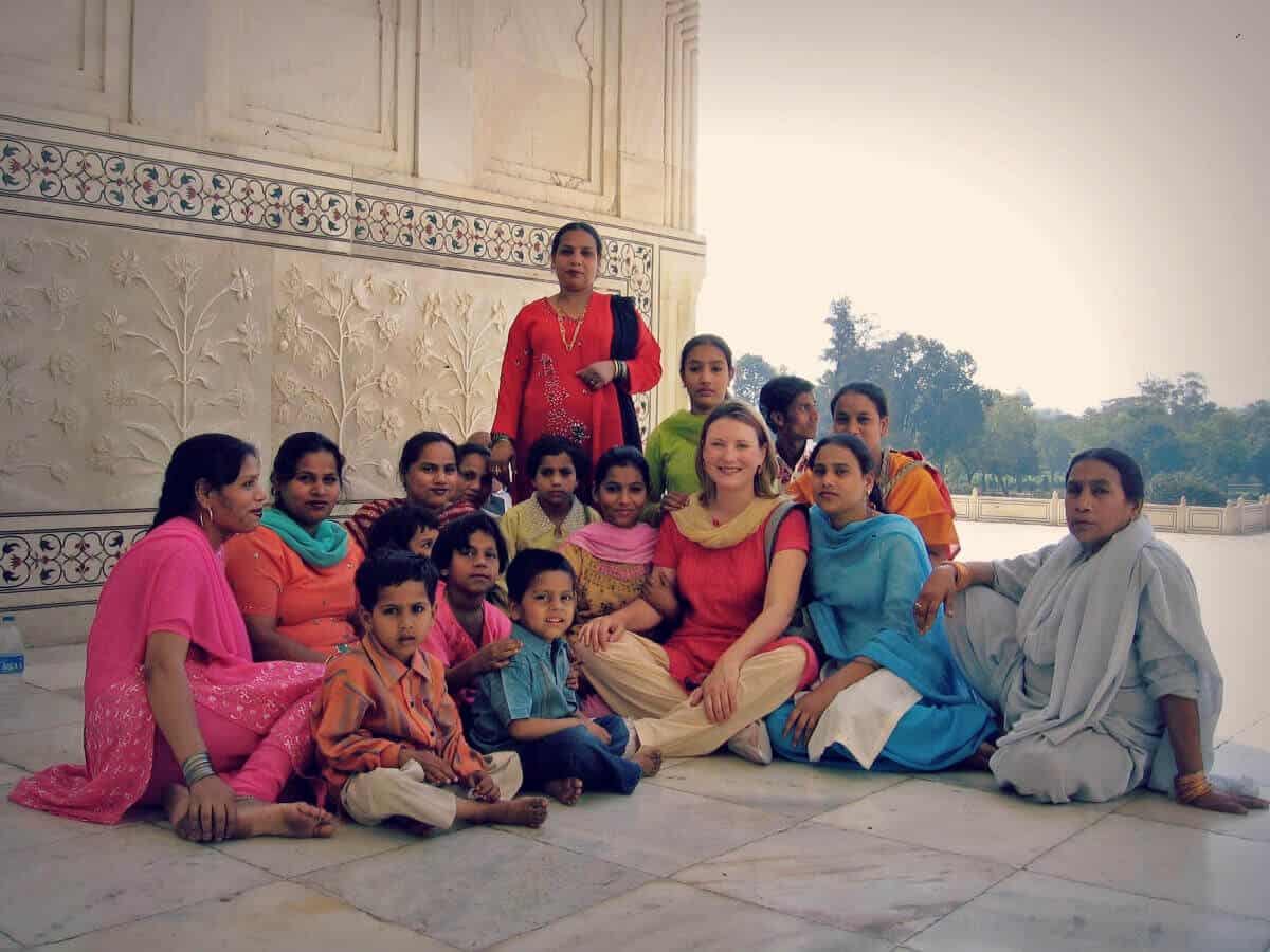 Mariellen Ward at Taj Mahal: Travel safety tips for women travellers