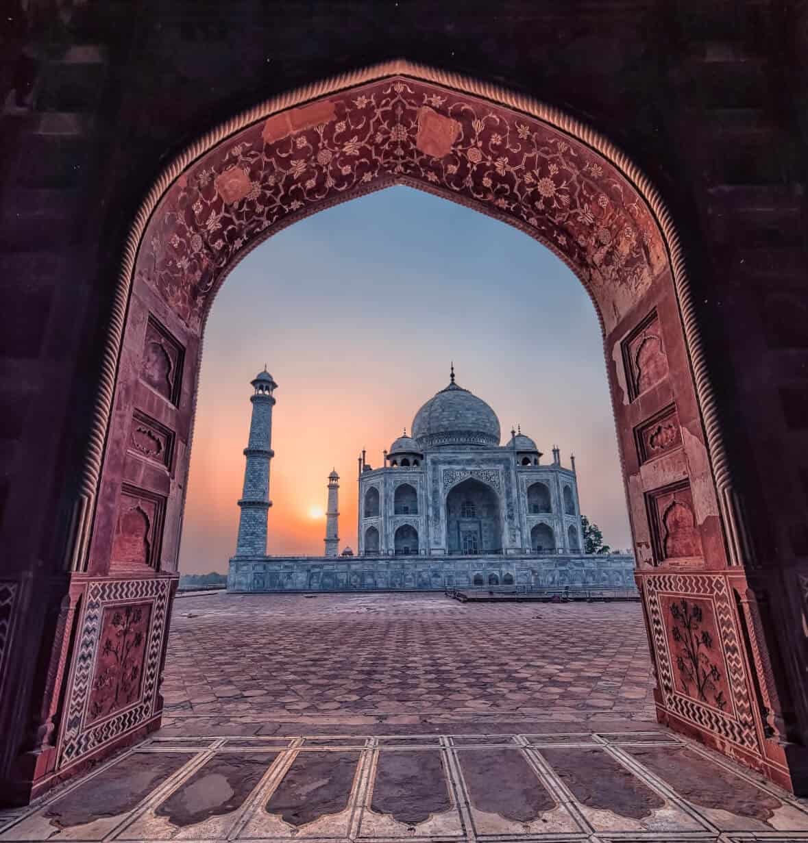 The Taj Mahal, Agra, India is an image of history