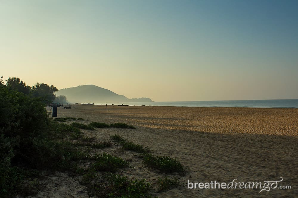 Agonda Beach in Goa at sunrise