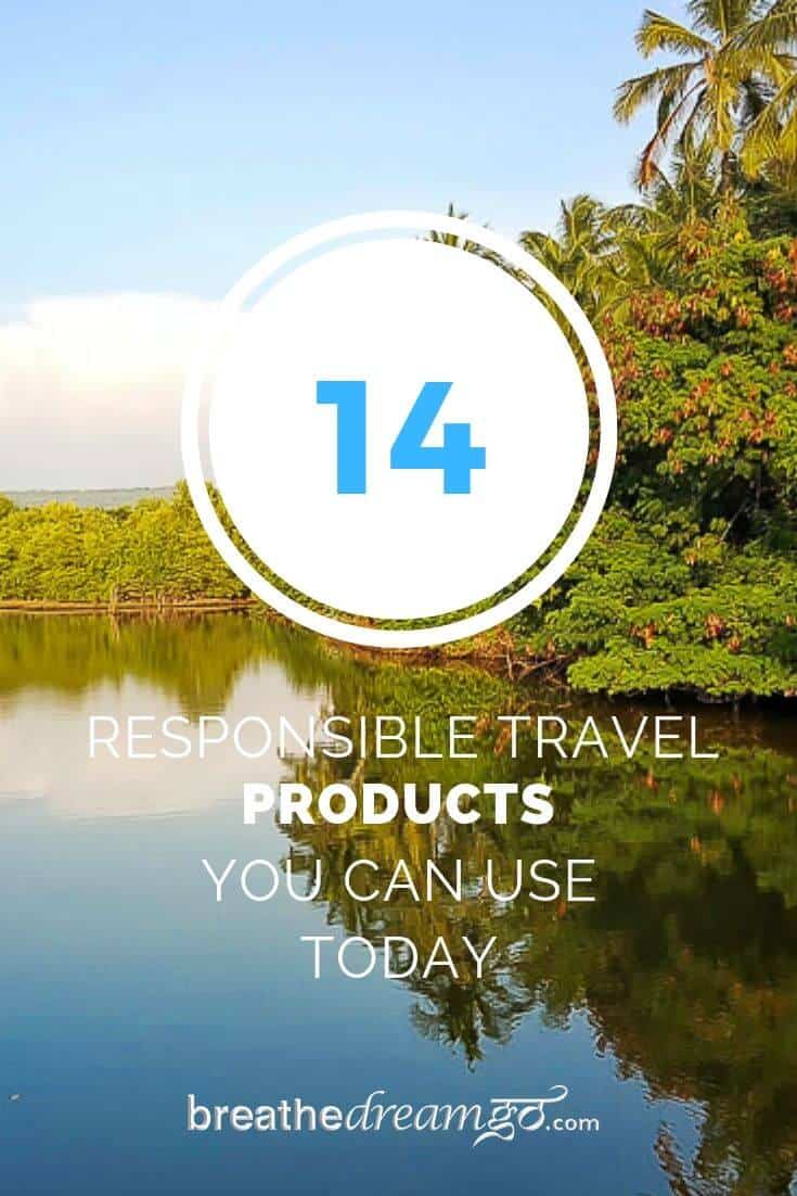 Responsible travel products Pin
