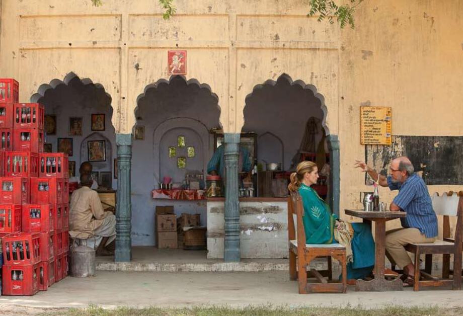 Scene from film Eat, Pray, Love shot in India