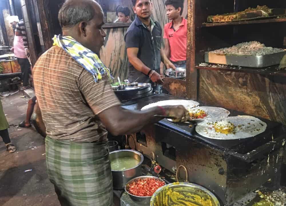 Streetfood stall in Kolkata