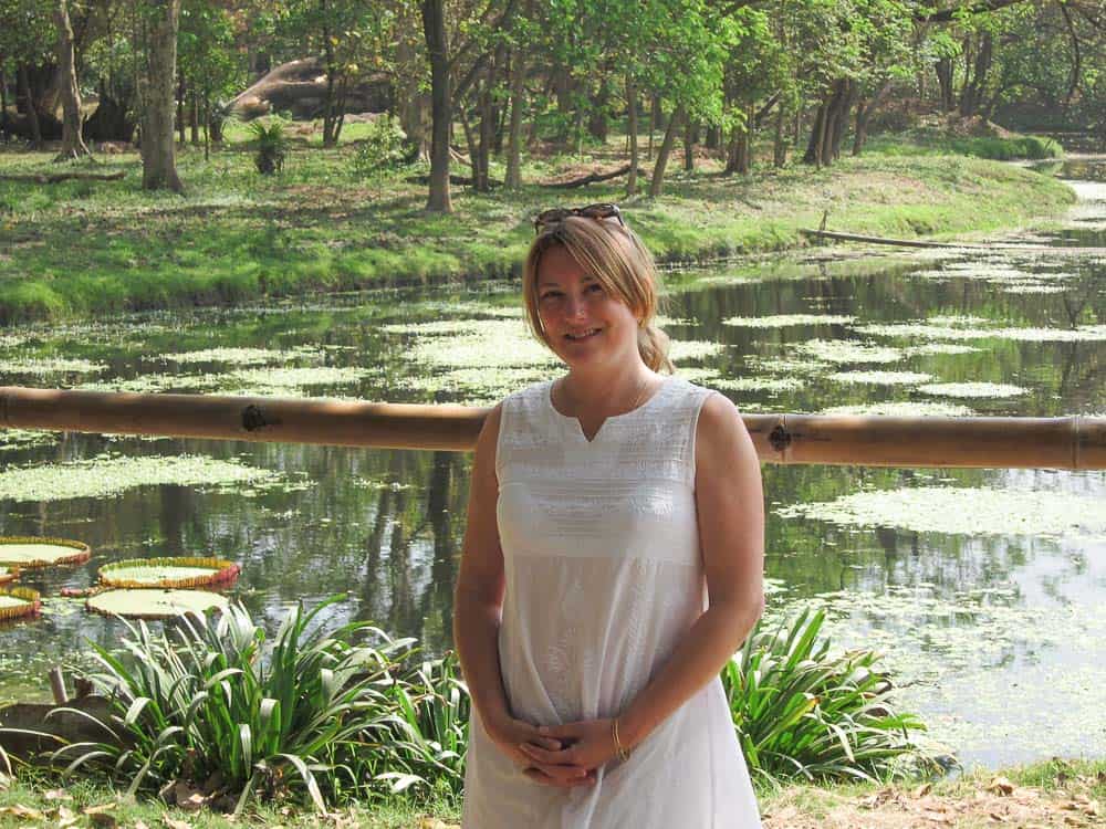 Mariellen Ward at Botanical Gardens in Kolkata