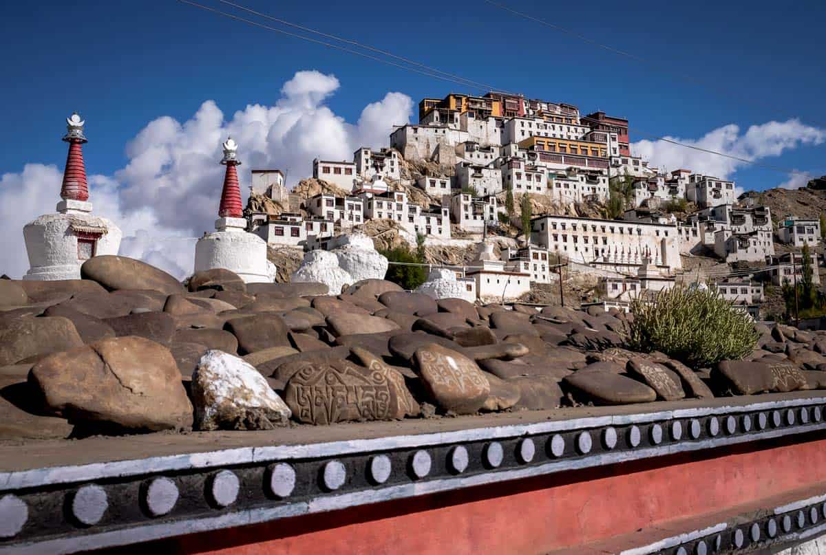 Thiksey Buddhist monastery in Ladakh