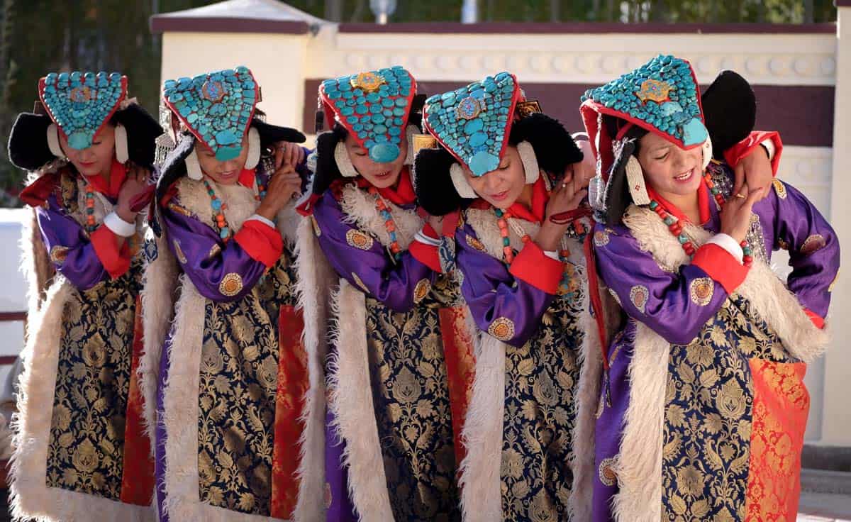 Ladakh women in costume