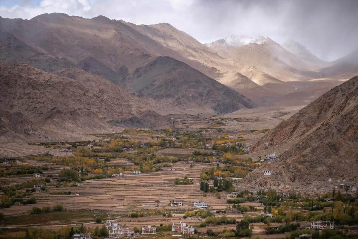 Valley and mountains in Ladakh