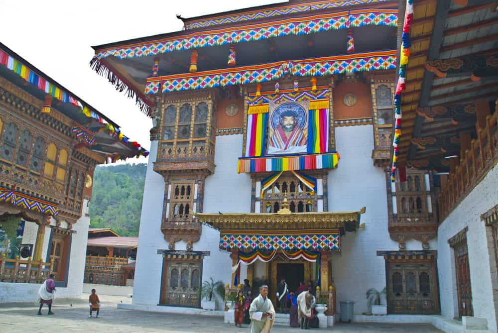 traditional building in Bhutan