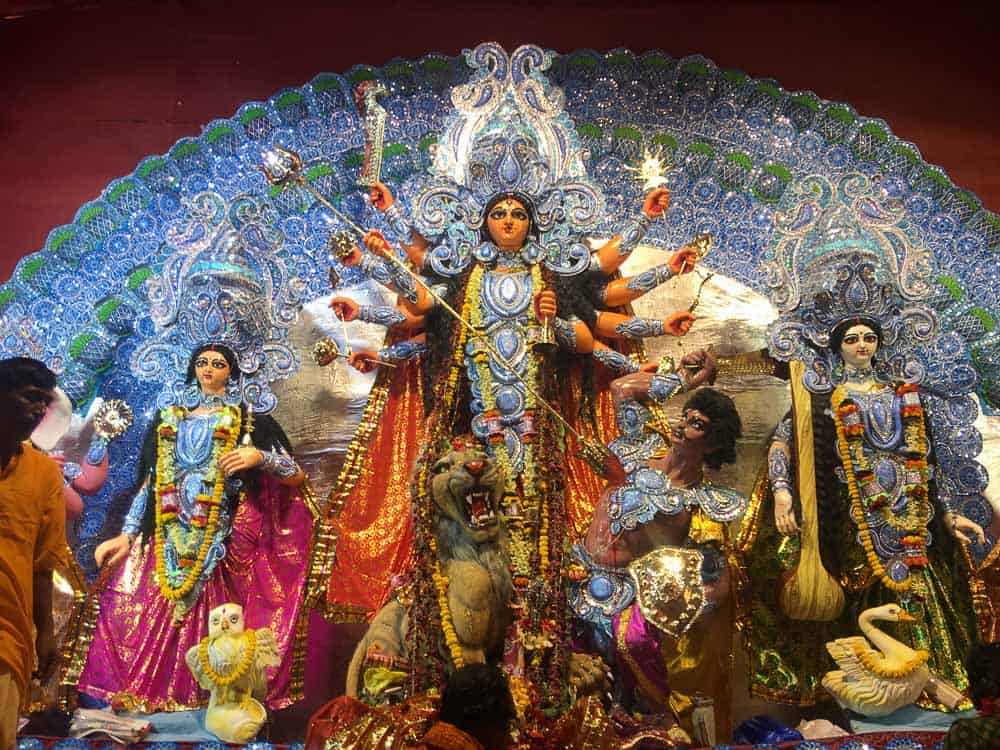 Durga idol during Durga puja