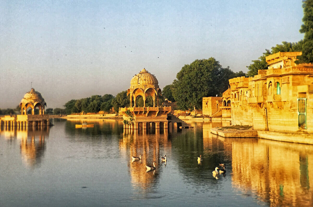 Gadisar Lake in Jaisalmer, Rajasthan