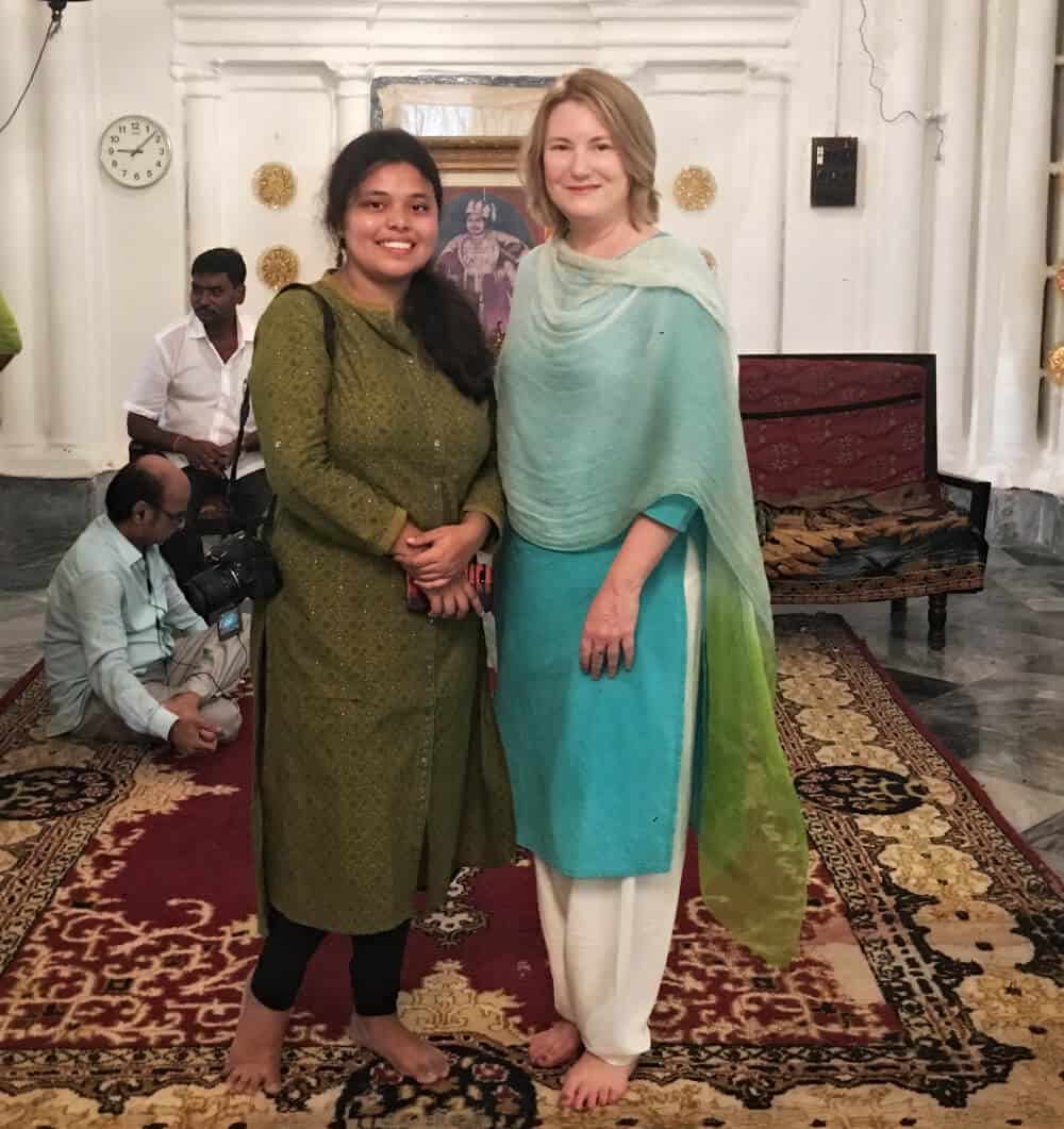 Mariellen Ward at Durga Puja in Kolkata