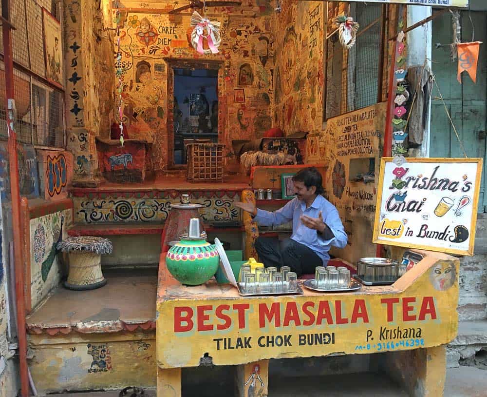 masala chai shop in Bundi