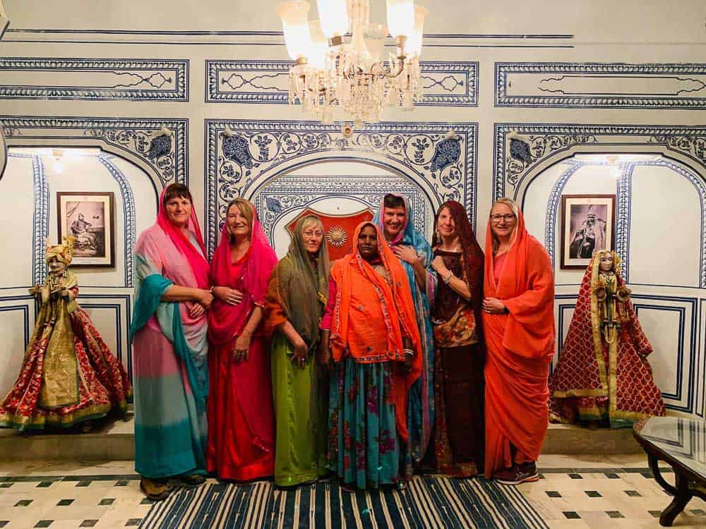 women wearing traditional clothes in Rajasthan