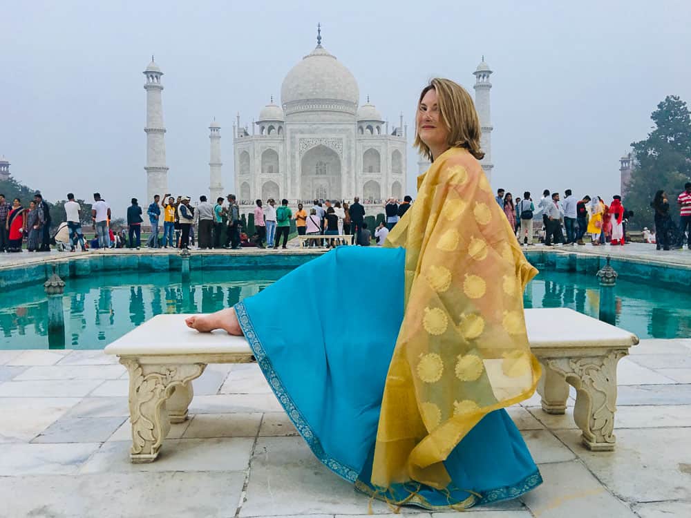 Mariellen Ward at Taj Mahal India