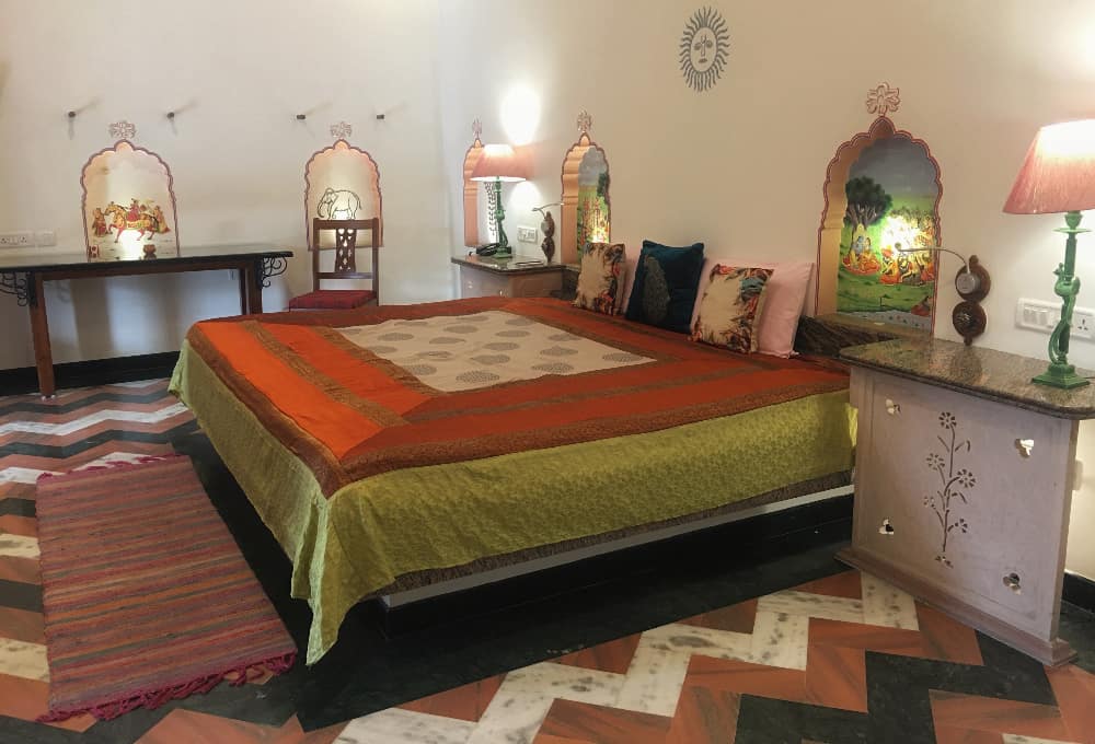 room at Dera Mandawa, one of the best hotels in Jaipur