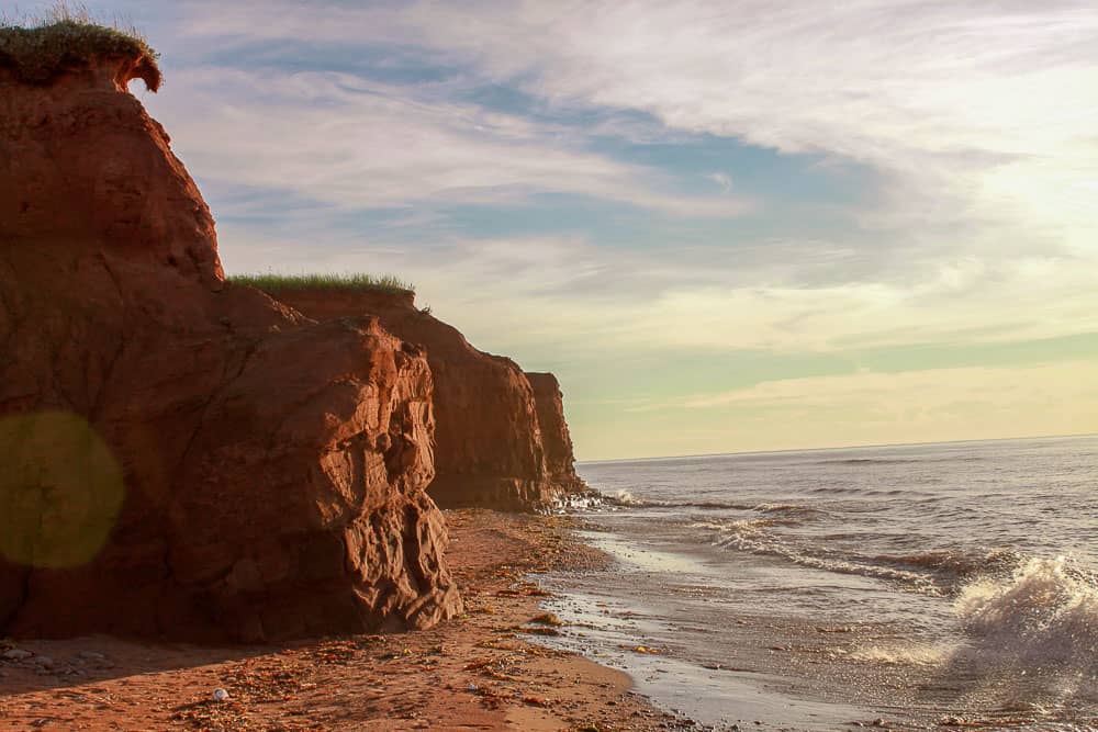 Red cliffs of PEI