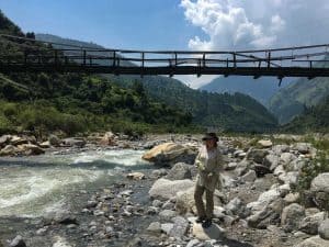 MW Mariellen Ward in Himalayan village